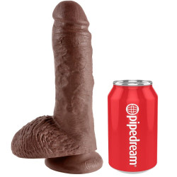 King Cock - 8" Pene Realístico Marrón 20.3 Cm